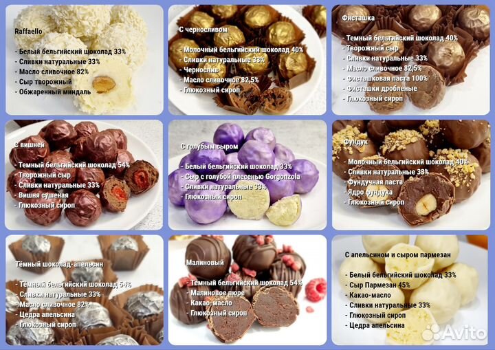 Конфеты трюфели ручной работы