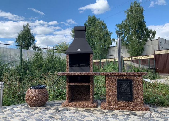 Модульный комплекс барбекю,печь под казан,гриль