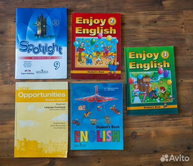 English Английский учебники и тетради