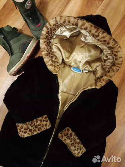 Сапожки зимние, 22 размер Bebetom + шубка