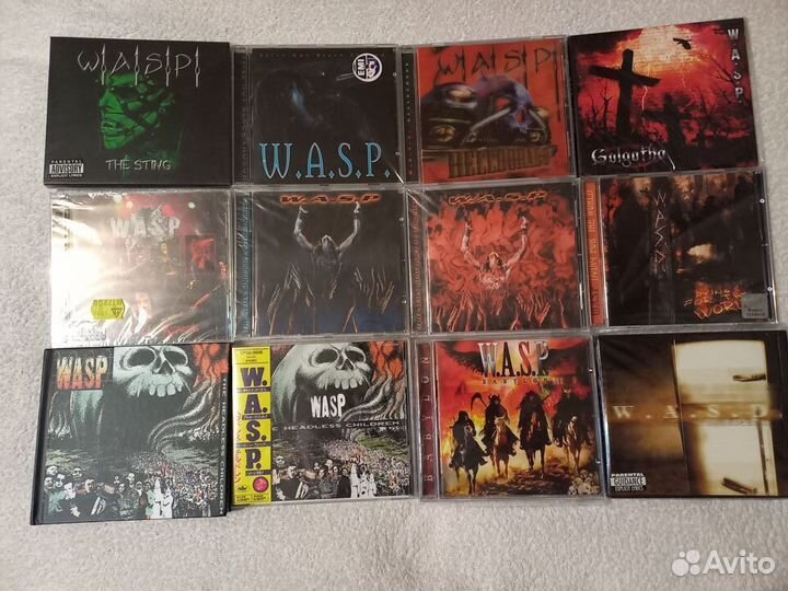 Фирменные компакт диски wasp (W.A.S.P.)