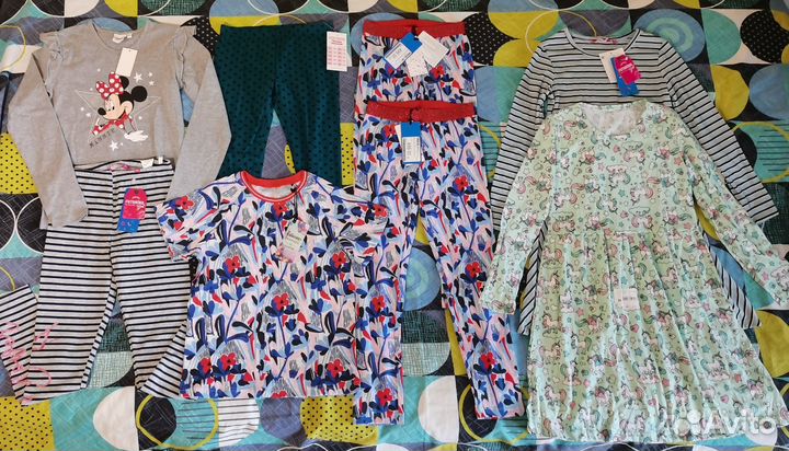 Пакет новых вещей 134-140, лето, хлопок