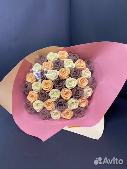 Букет 37 Шоколадных Роз из Бельгийского Шоколада