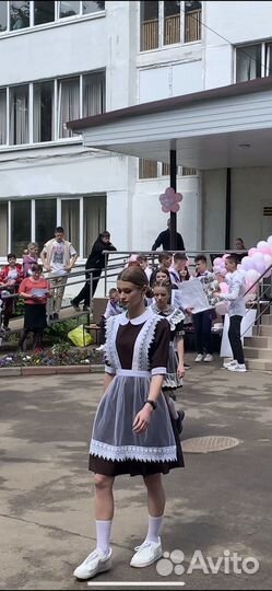 Школьная форма для девочки с фартуком