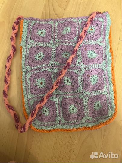 Сумка вязанная шопер