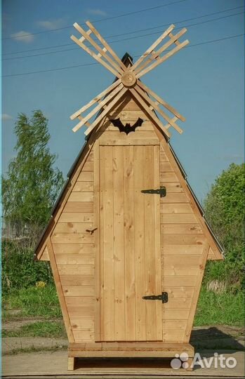 Дачный туалет деревянный Щ434