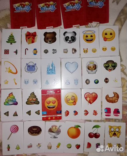 Карточки эмоджи emoji окей наклейки, буклет