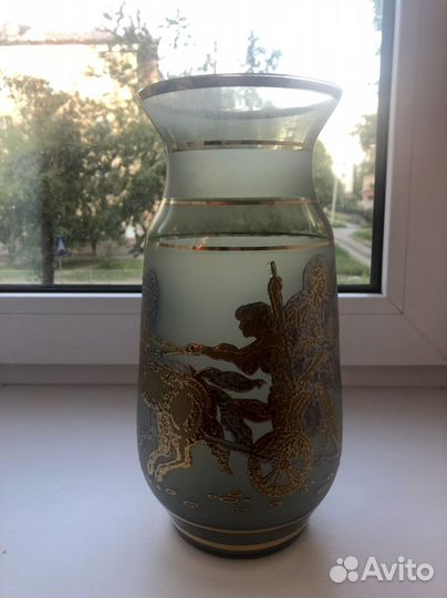 Ваза богемское стекло