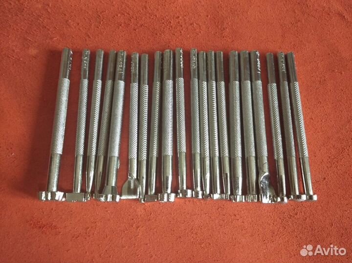 Тиснение по коже - набор штампов 20 шт