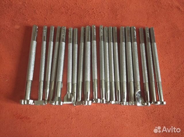 Тиснение по коже - набор штампов 20 шт