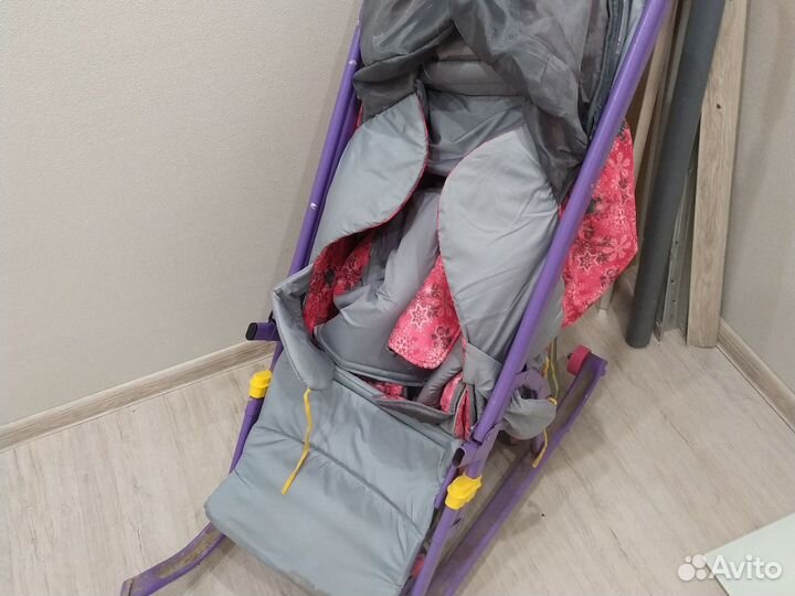 Детские санки коляска бу