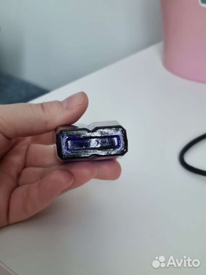 Флакон от духов коллекционный кобальтовое стекло