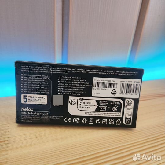 SSD Netac m2 nvme 500GB