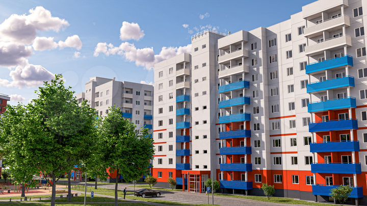 2-к. квартира, 47,1 м², 6/9 эт.