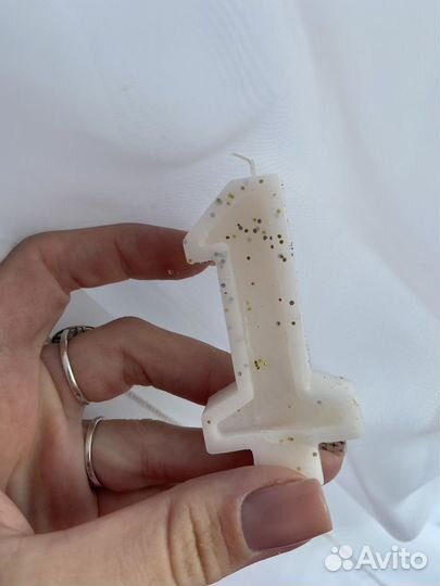 Свечи-цифры ручной работы