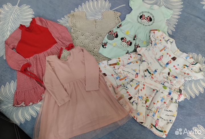 Пакет платьев на рост 80-86