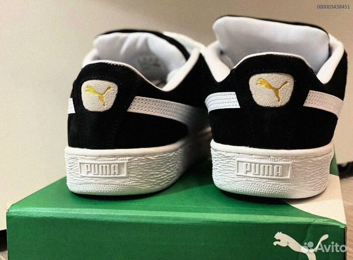 Кроссовки мужские Puma Suede XL “Black White “