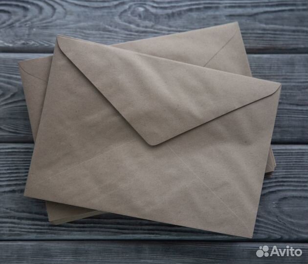 Крафт конверты размер С5