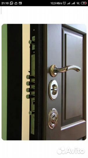 Установка брони дверей