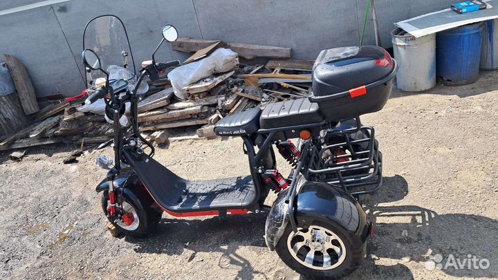 3-колёсный электроскутер White Siberia