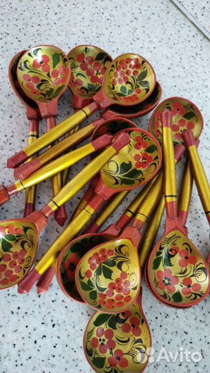 Деревянные ложки хохлома
