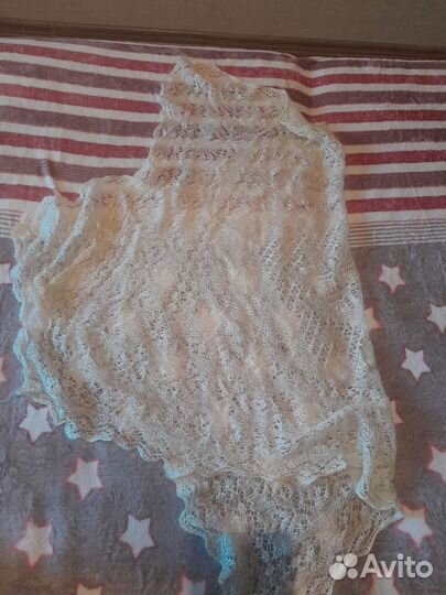 Пуховый платок паутинка