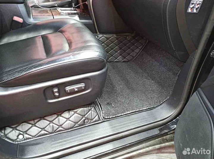3D коврики из экокожи toyota land cruiser 200