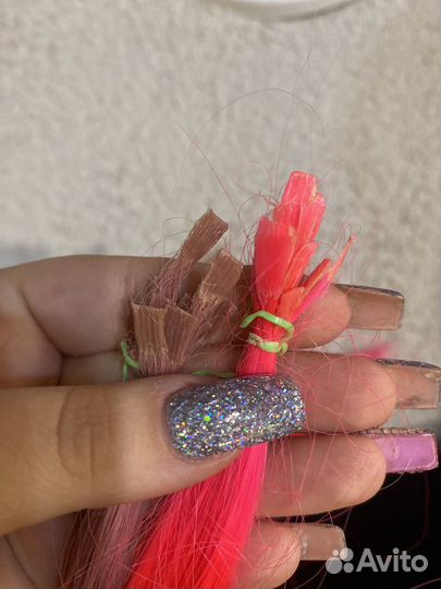 Волосы на капсулах