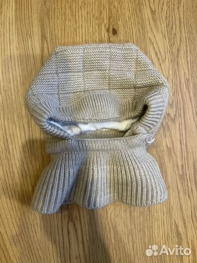 Шапка шлем с манишкой для малыша