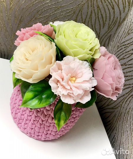 Букет цветов из мыла