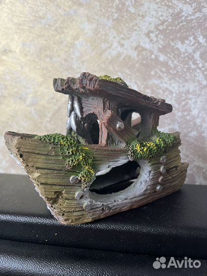 Украшение для аквариума кораблик