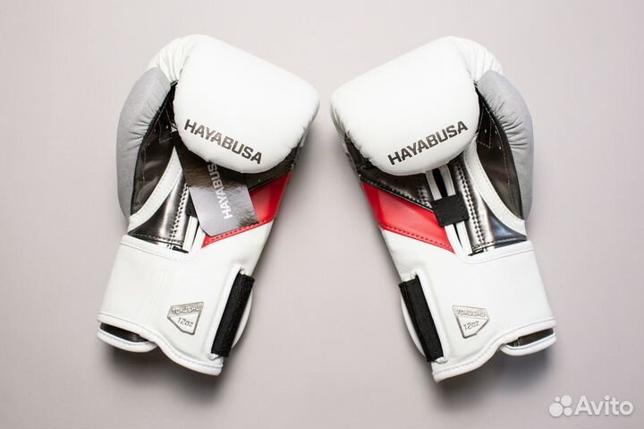 Боксерские перчатки Hayabusa T3 - White/Red