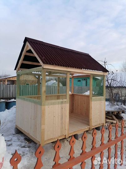 Беседка для дачи деревянная