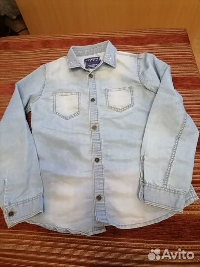 Джинсовая рубашка для девочки