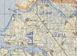 Карта военная подробная Линия Пантера Псков 1944 г