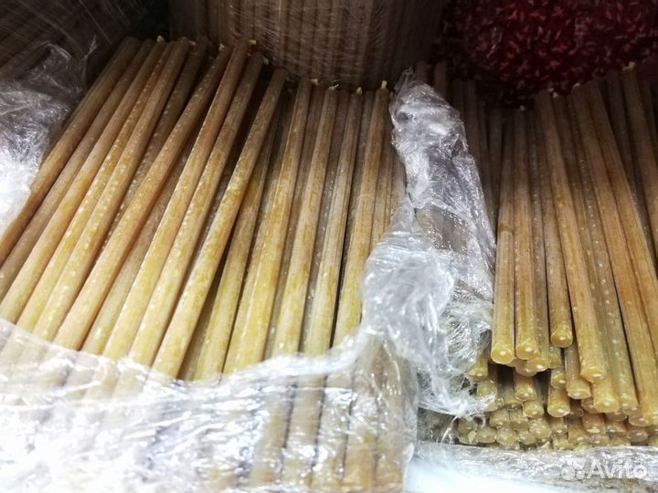 Цветные восковые свечи(Белые, черные, цветные)