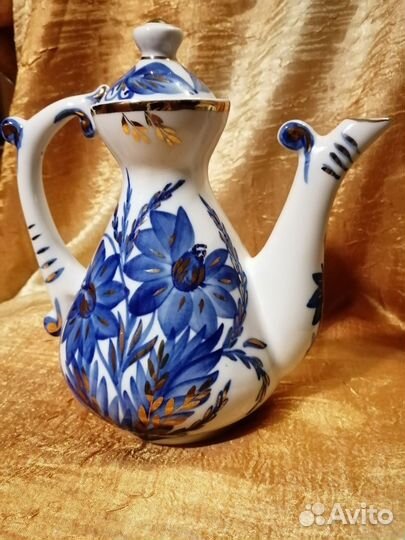 Заварочный чайник,кофейник,фарфор ссср,Кисловодск