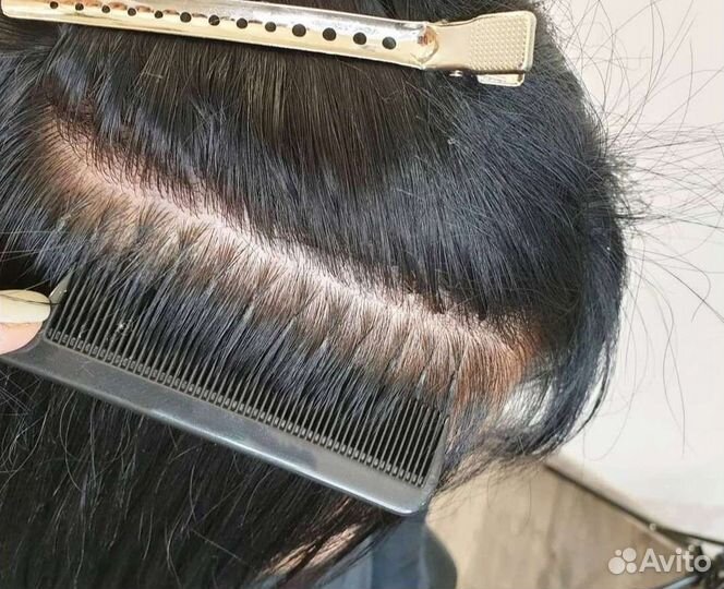 Наращивание волос на дому