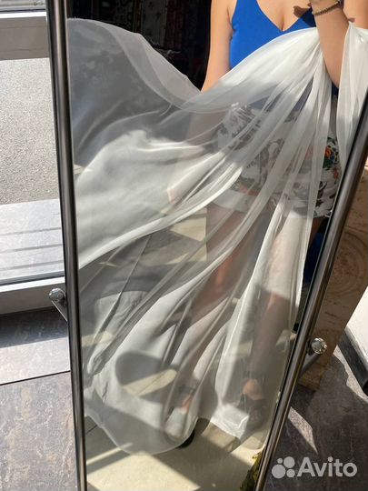 Шифон шёлк белый