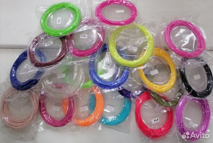 Пластик PLA-20 (по 10м. 20 цветов)