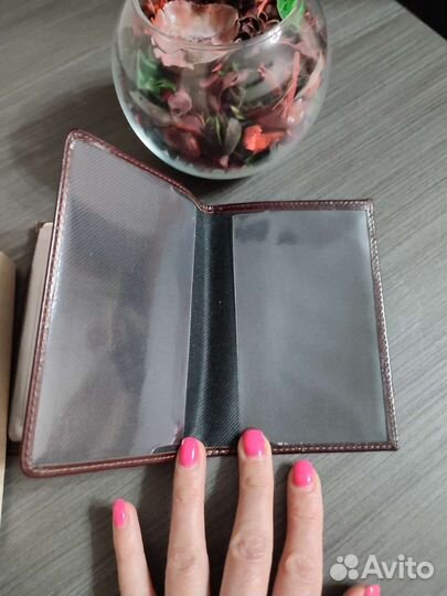 Бумажник водителя, новый, натуральная кожа