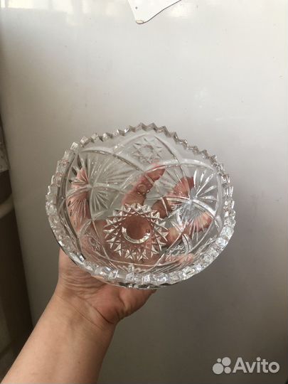 Хрустальная ваза/конфетница СССР