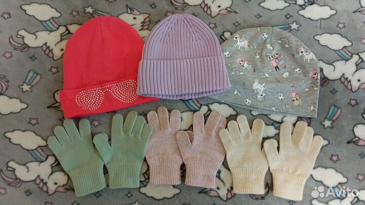 Весенние шапки H&M для девочки 7 лет