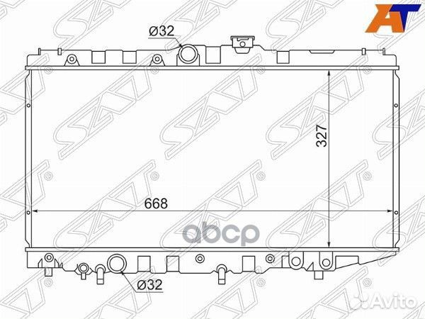 Радиатор Toyota Corolla (E90) 87-92 / Carina (T