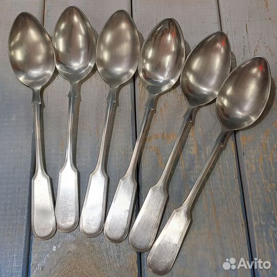Ложки столовые Весло серебряные, СССР, Мстера *6шт