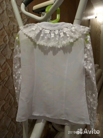 Блузка школьная р.122-128