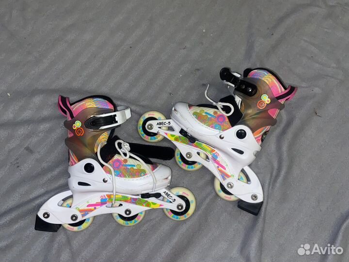 Роликовые коньки детские раздвижные