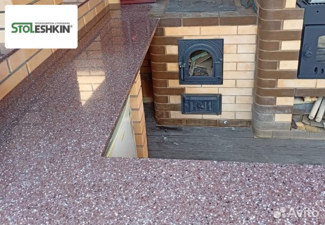 Уличные столешницы из камня