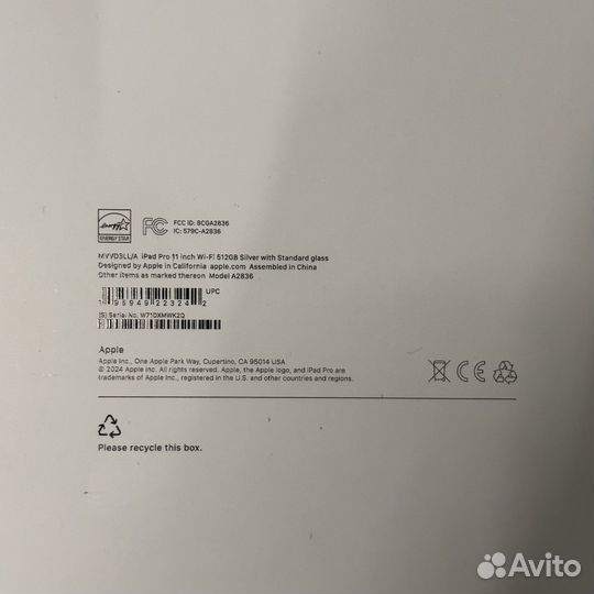 iPad Pro 11 M4 Wi-Fi 512 Gb Silver (Новый)