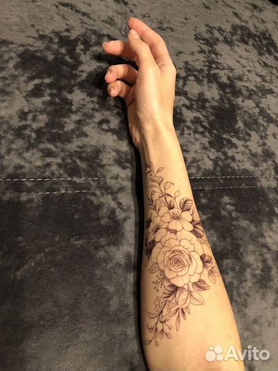 Временная тату, переводная тату